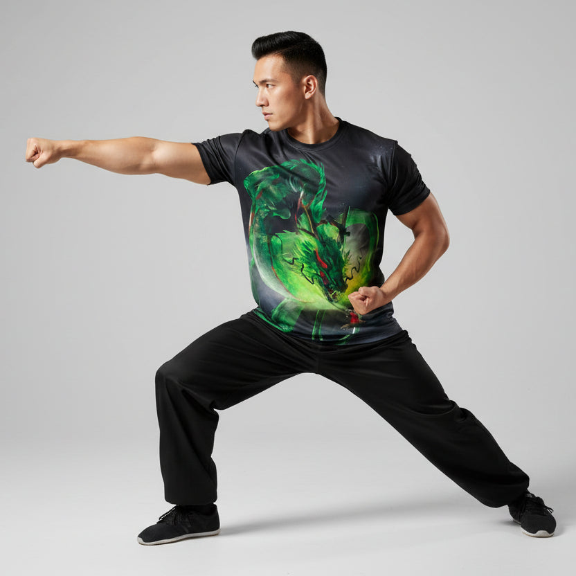 3D тениска с дракон – дишаща спортна тениска с уникален дизайн