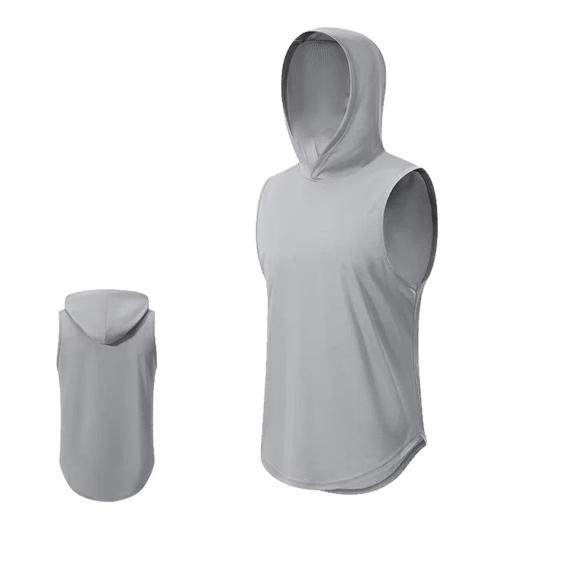 Мъжки спортен топ с качулка