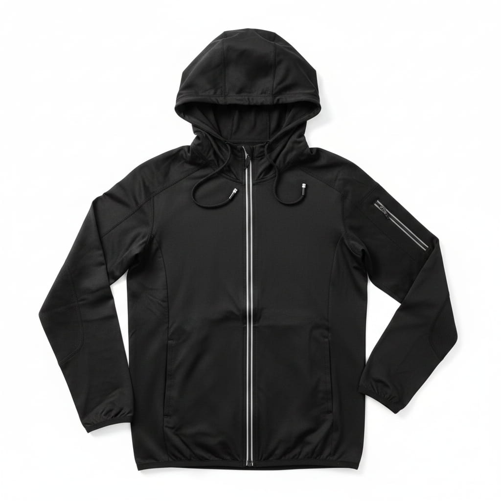 Мъжки спортен суитчър softshell, черен